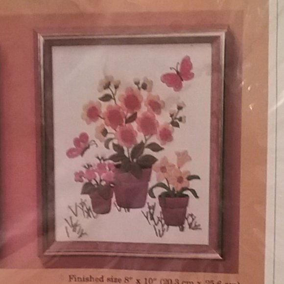 Creative Circle kit # 0528 Pots of Flowers - Picture 5 of 6